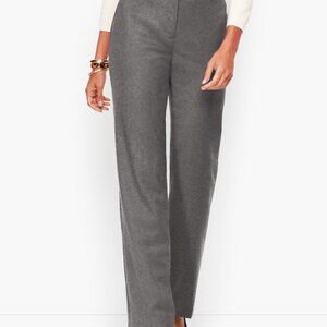 Talbots Windsor wool pants size 16 gray flannel NWT